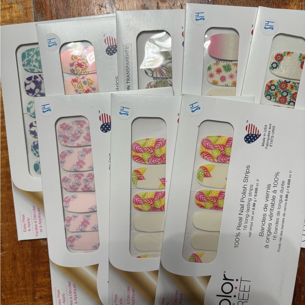 Color Street Floral and Abstract Nail Strips Set